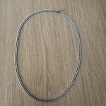 Silver stainless steel chain bracelet - Image 2