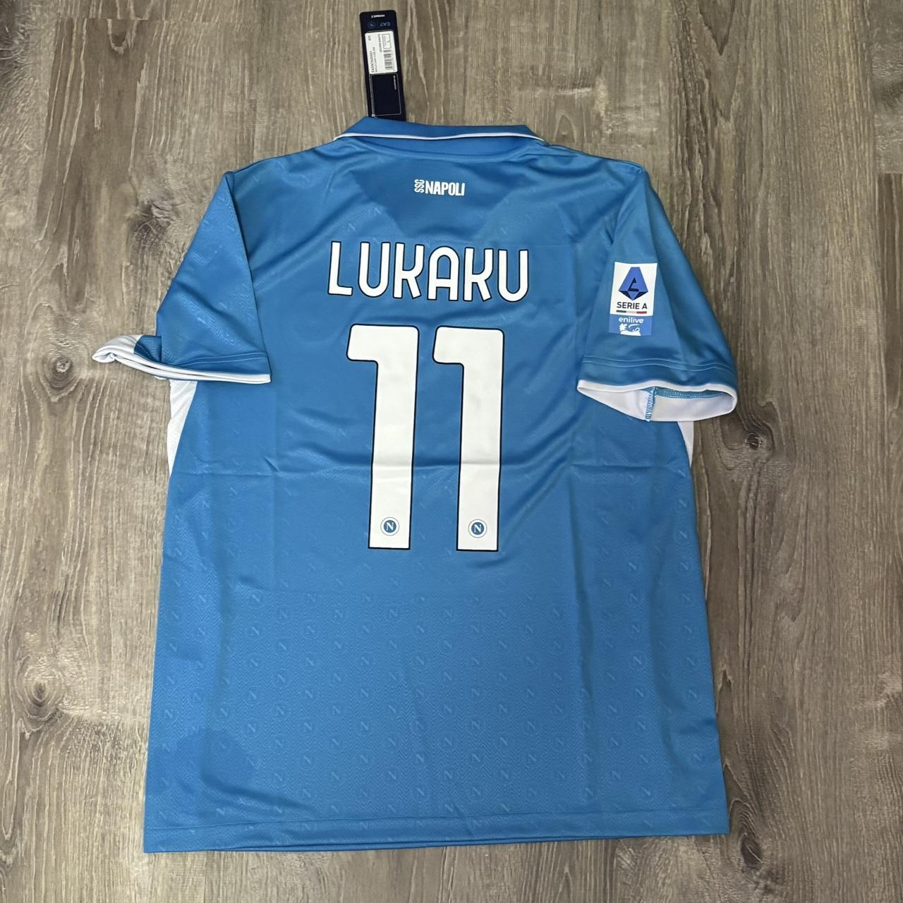 P0 EA7 Men's Blue T-shirt - Image 1