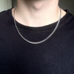 Silver stainless steel chain bracelet