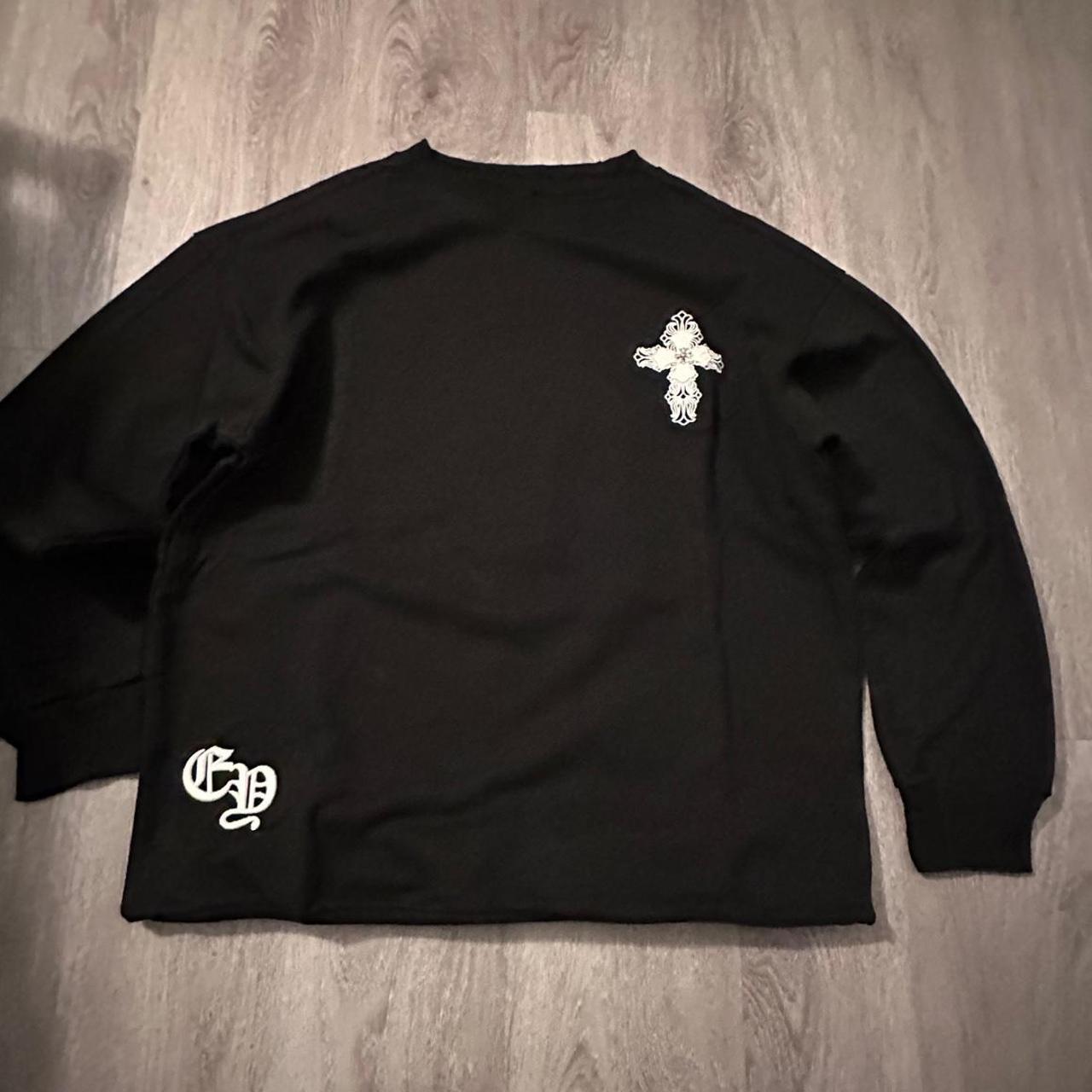 P0 Chrome Hearts Men's Black Sweatshirt - Image 1