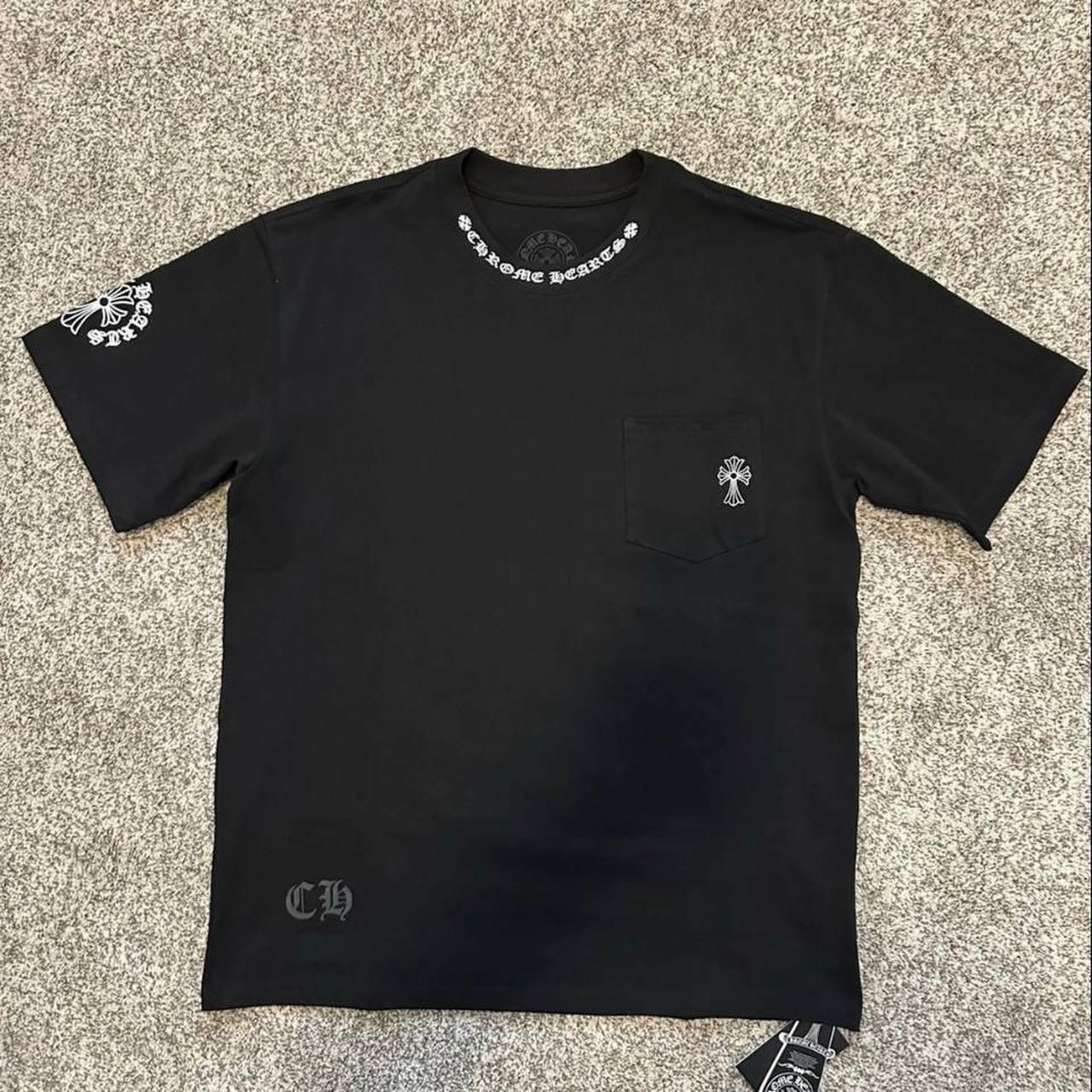 P0 Chrome Hearts Men’s Black T-shirt - Image 1