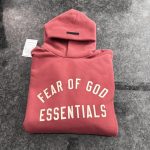 Fear of God Men's Burgundy and Red Hoodie - Image 5