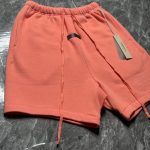 Essentials Men's Orange and Pink Shorts - Image 4