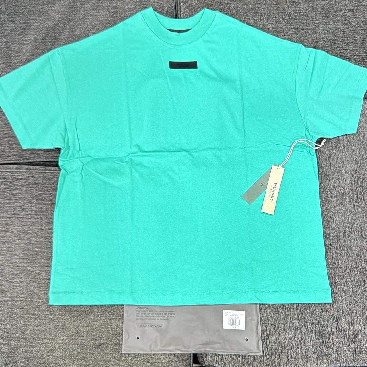 P0 Fear of God Men's Green and Blue Shirt - Image 1