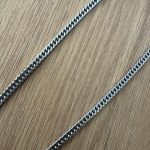 Silver stainless steel chain bracelet - Image 3