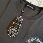 Chrome Hearts Men's Black and Grey T-shirt - Image 6