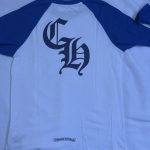 Men's White and Blue Shirt