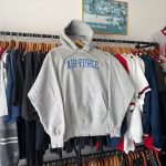 Champion Men's Grey and Blue Hoodie - Image 2