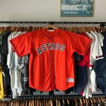 Majestic Athletic Men's Red and Orange Top