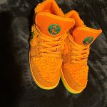 Nike Men's Orange and Green Trainers