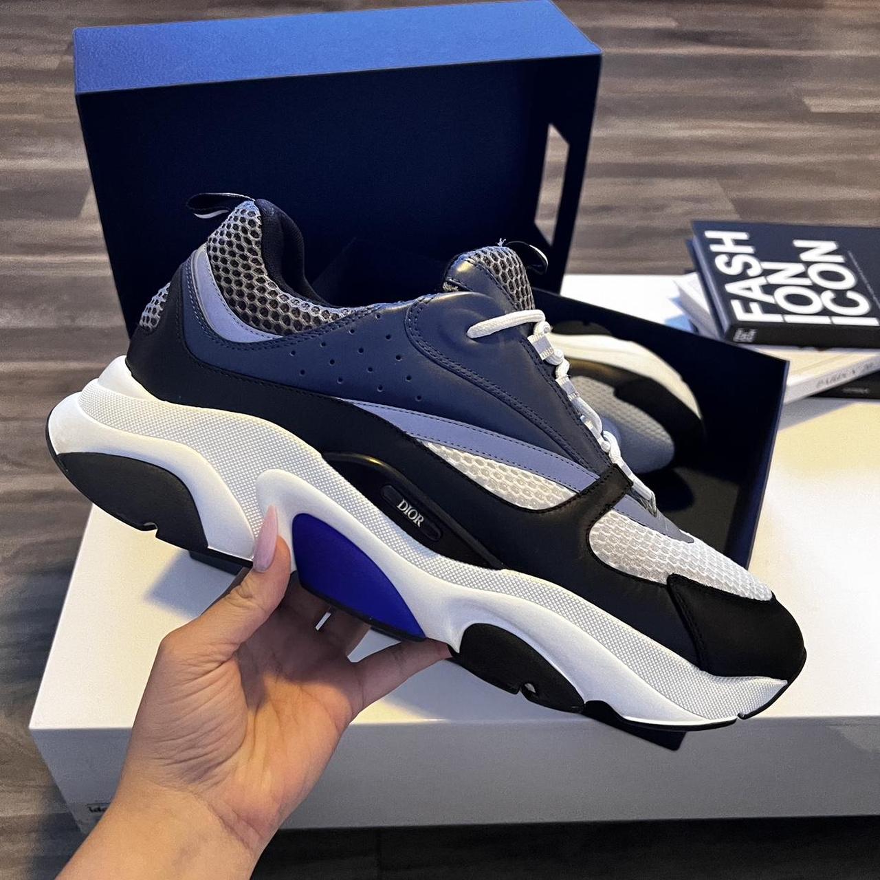 P0 Dior Men's Blue and Navy Trainers - Image 1