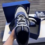 Dior Men's Blue and Navy Trainers - Image 4