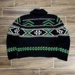 Polo Ralph Lauren Men's Black and Green Jumper - Image 3
