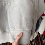 Champion Men's Grey and Blue Hoodie - Image 5