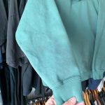 Russell Athletic Men's Green and Cream Hoodie - Image 6