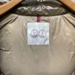 Moncler Men's Khaki and Green Coat - Image 5