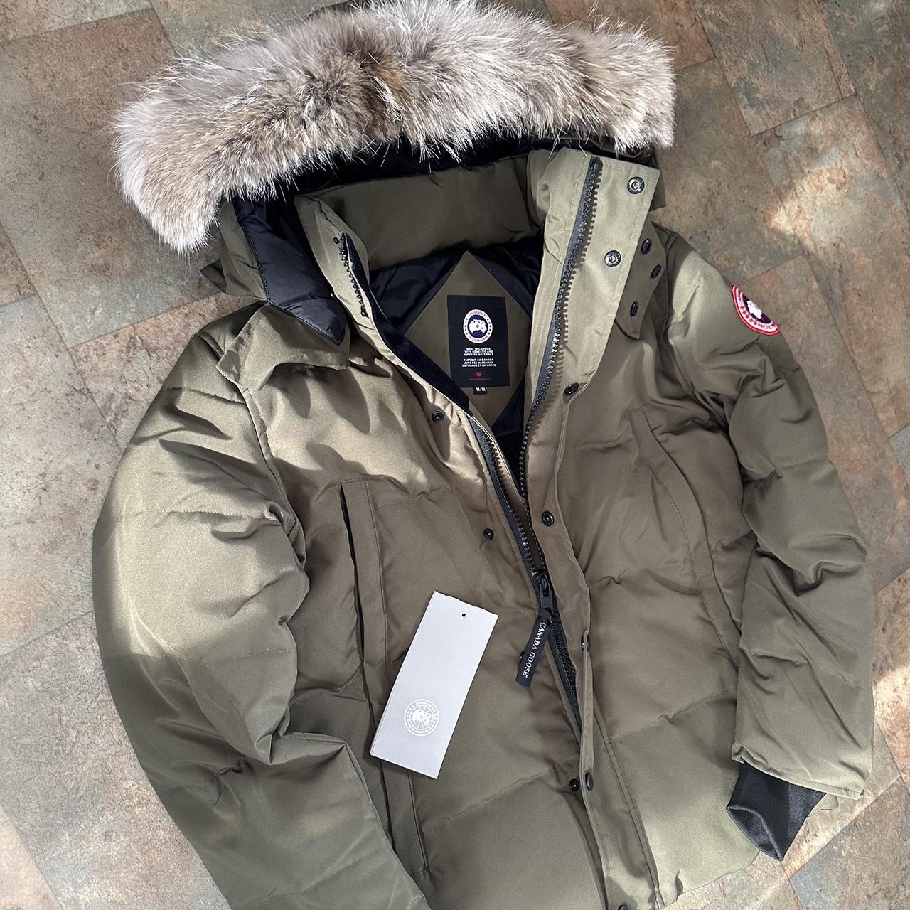 P0 Canada Goose Men's Khaki Coat - Image 1
