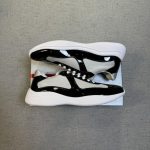 Prada Men's Black and Grey Trainers - Image 2