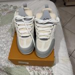 Louis Vuitton Men's White and Grey Trainers