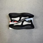 Prada Men's Black and Grey Trainers - Image 3