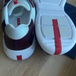 Prada Men's Burgundy and Red Trainers - Image 7