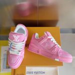 Louis Vuitton Women's Pink Trainers - Image 5