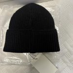 Moncler Men's Black and Navy Hat - Image 3