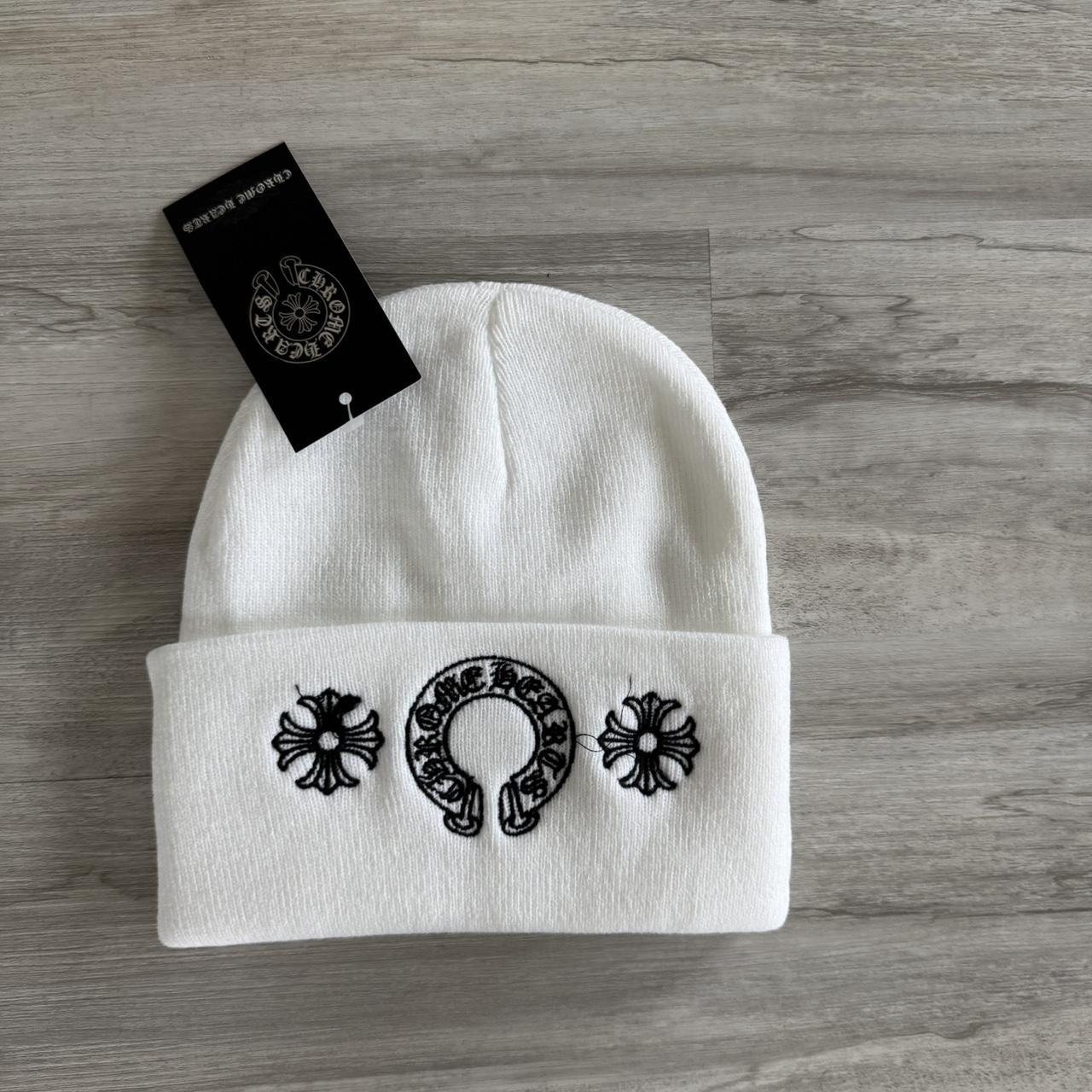 P0 Chrome Hearts Men's White and Cream Hat - Image 1