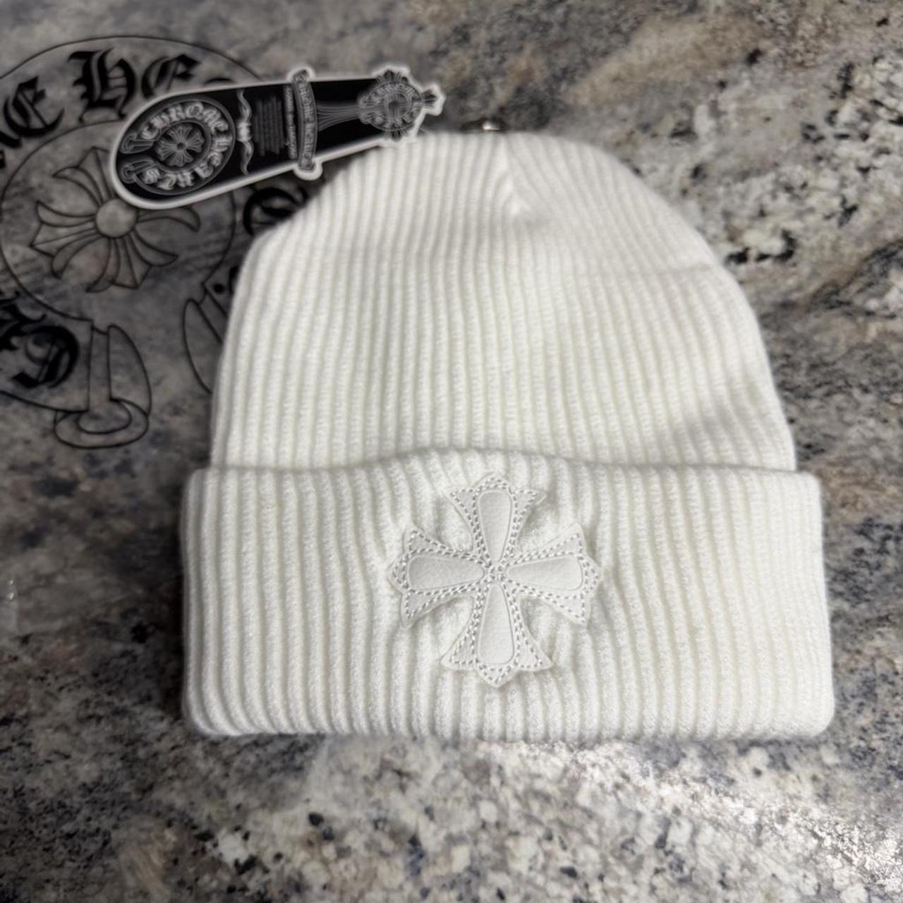 P0 Men's White and Cream Hat - Image 1