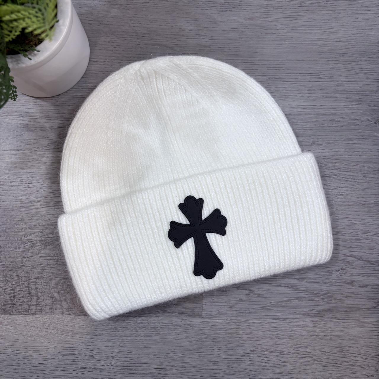 P0 Men's White and Cream Hat - Image 1
