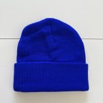 Men's Blue and White Hat - Image 2