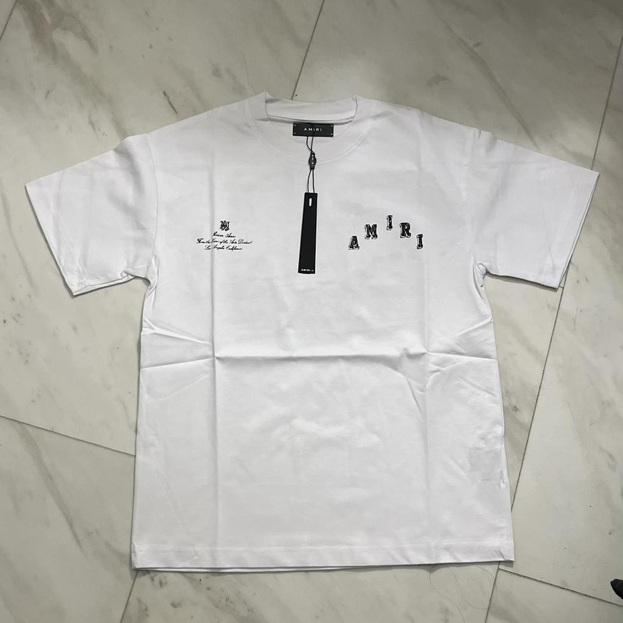 P0 Amiri Men's White T-shirt - Image 1