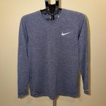 Nike Men's Blue and Grey Shirt