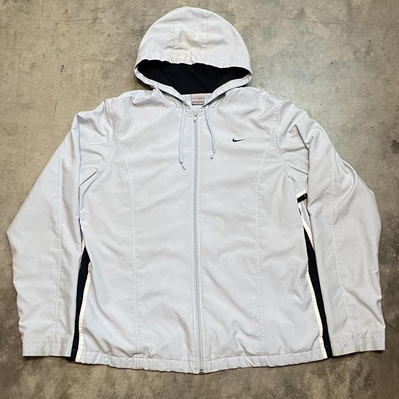 P0 Nike Women's Grey and Blue Jacket - Image 1