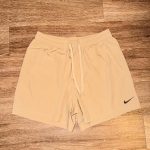 Nike Men's Tan and Cream Shorts