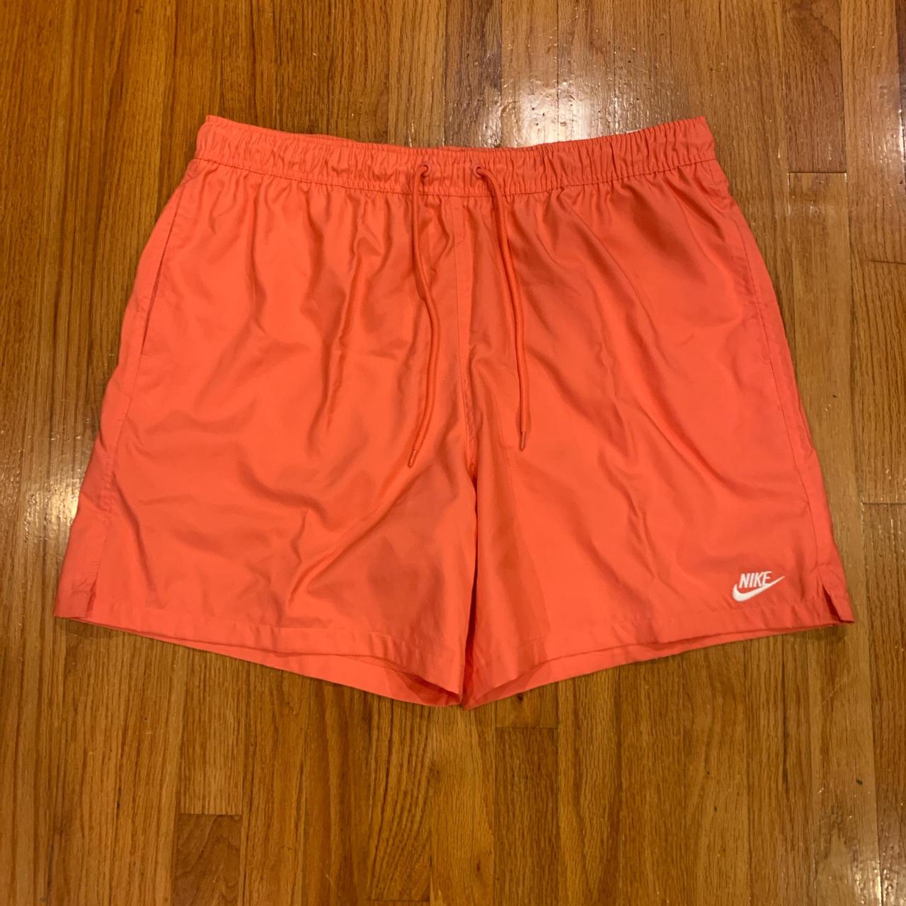 P0 Nike Men's Orange and Pink Shorts - Image 1