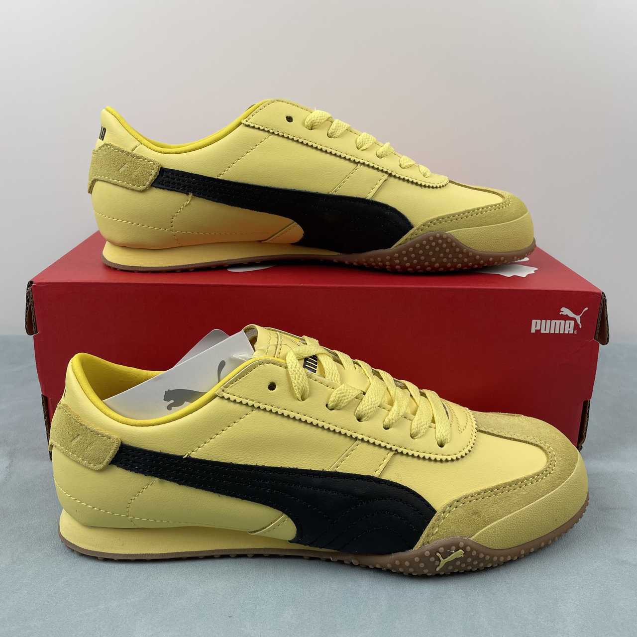 343aeedb Bella UT Leather pale lemon-puma black - Image 1