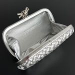 Bottega Veneta Knot Intrecciato Metallic Leather Clutch - Image 7