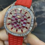 Patek Philippe Men's Red and Pink Watch - Image 2