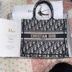 Ecru and Blue Dior Oblique Embroidery - Image 3