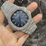 Patek Philippe Men's Silver and Grey Watch - Image 2