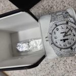 Audemars Piguet Men's Silver and White Watch - Image 2