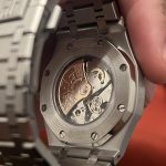 Audemars Piguet Men's Silver and Grey Watch - Image 2