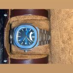 Patek Philippe Men's Silver and Grey Watch - Image 2