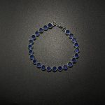 DARK BLUE UNISEX GEM BRACELET - Image 2