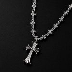 Y2K Style Silver Cross Pendant Necklace - Image 2