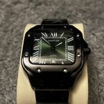 Cartier Men's Black and Green Watch - Image 2