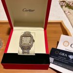 Cartier Men's Silver and Gold Watch - Image 2