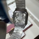 Cartier Men's Silver and Pink Watch - Image 6