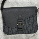 Black Christian Dior saddle bag